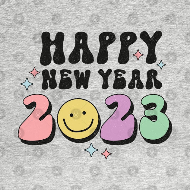 Groovy Happy New Year 2023 by BadDesignCo